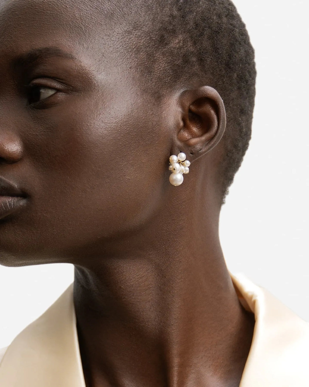 Bordeaux Pearl Stud Earrings
