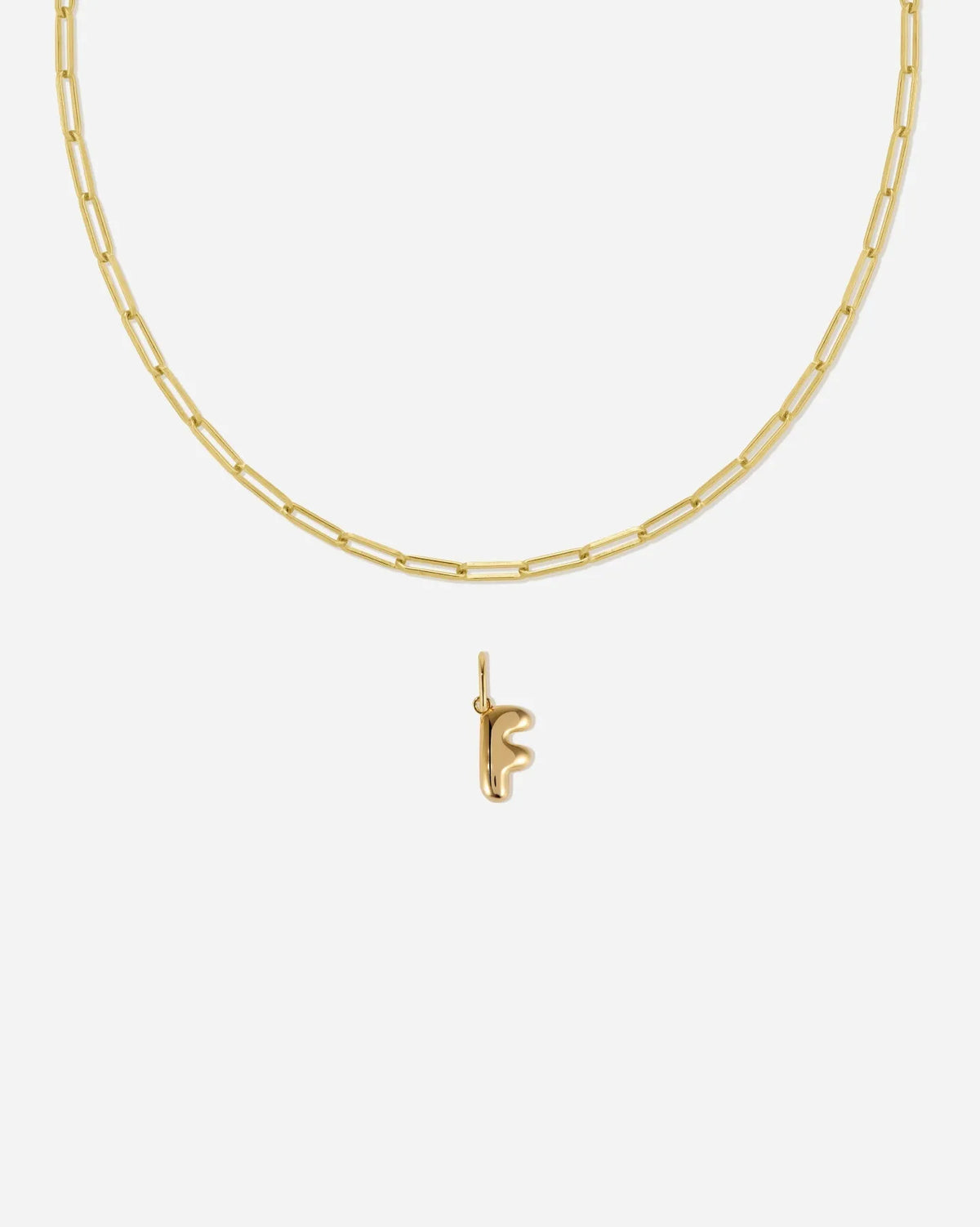 Bubble Letter Necklace Set