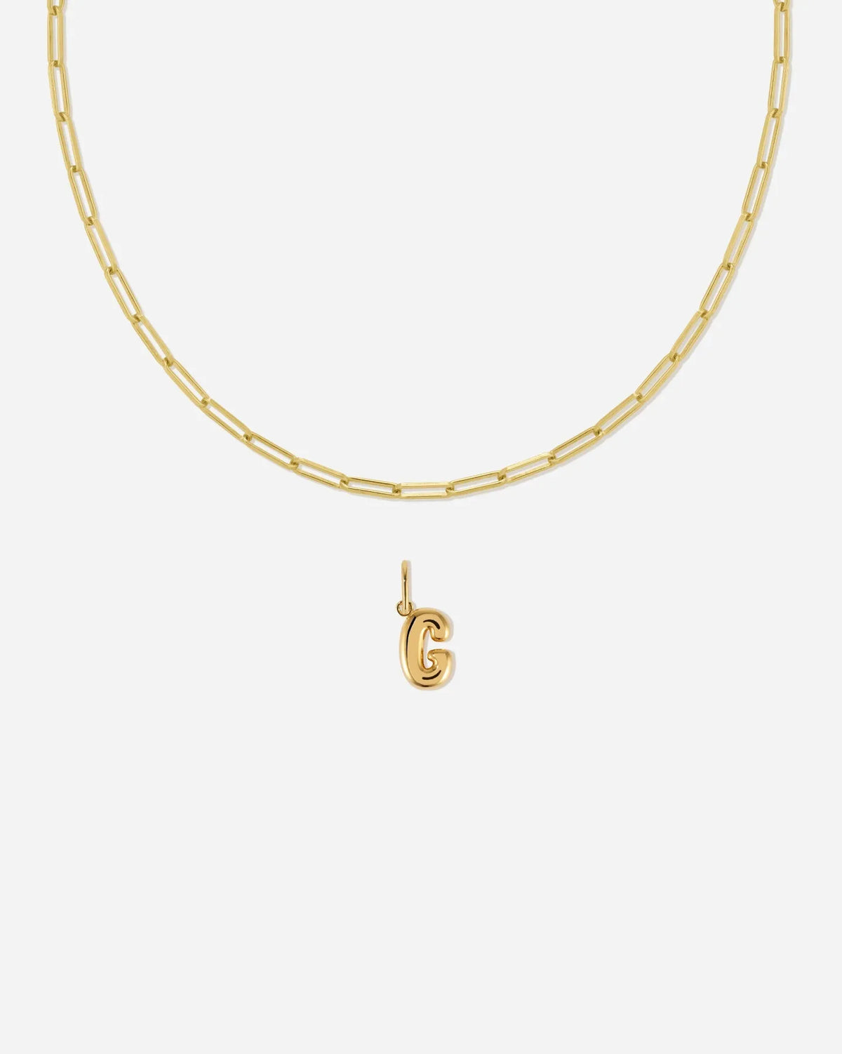 Bubble Letter Necklace Set