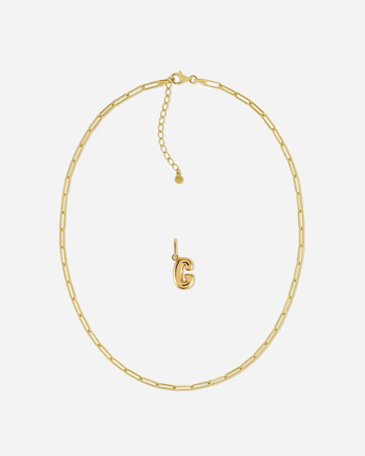Bubble Letter Necklace Set