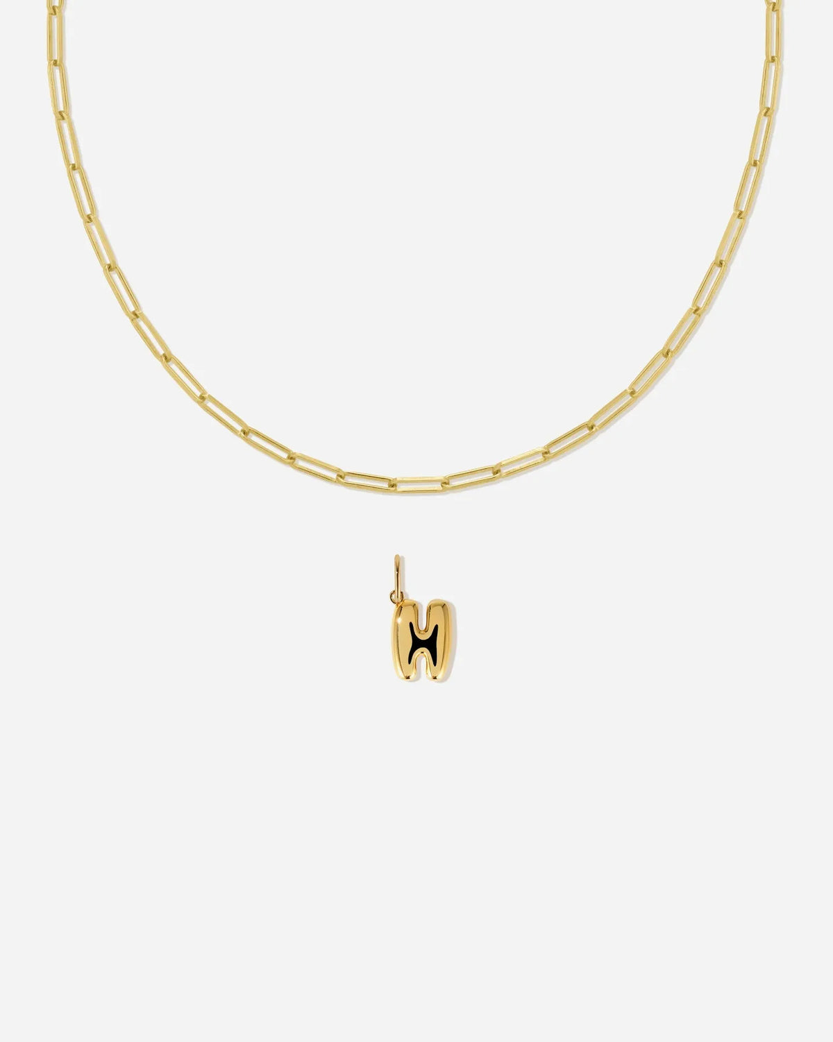 Bubble Letter Necklace Set