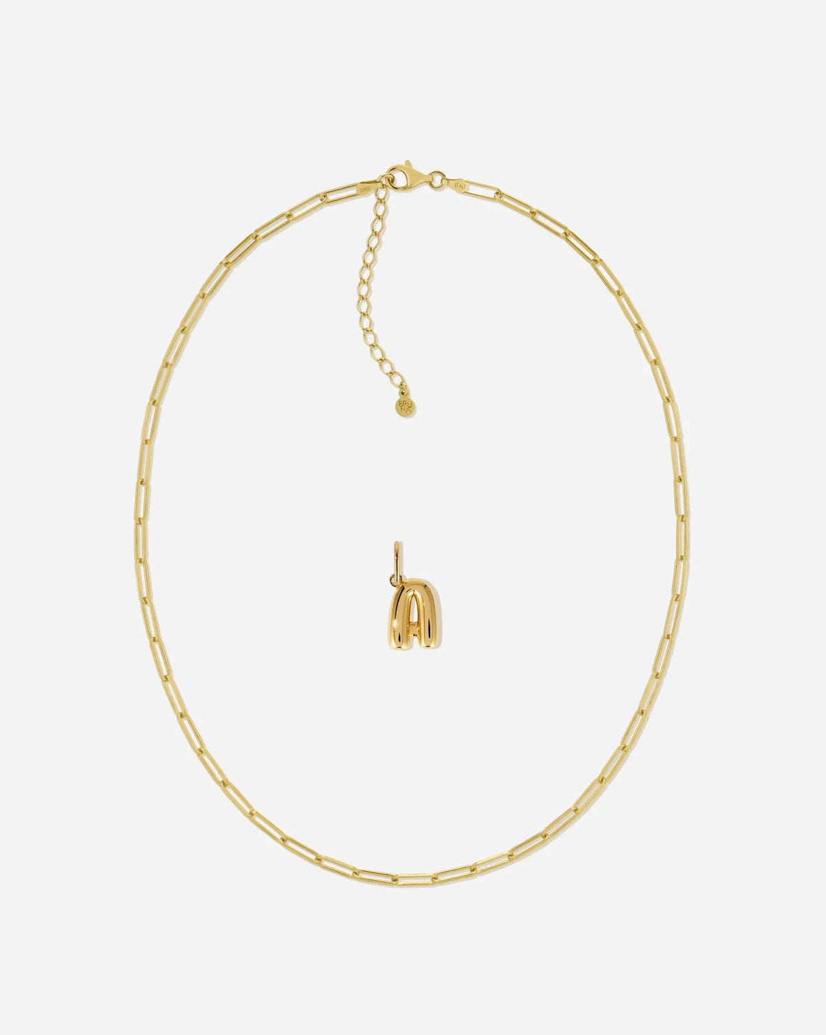 Bubble Letter Necklace Set