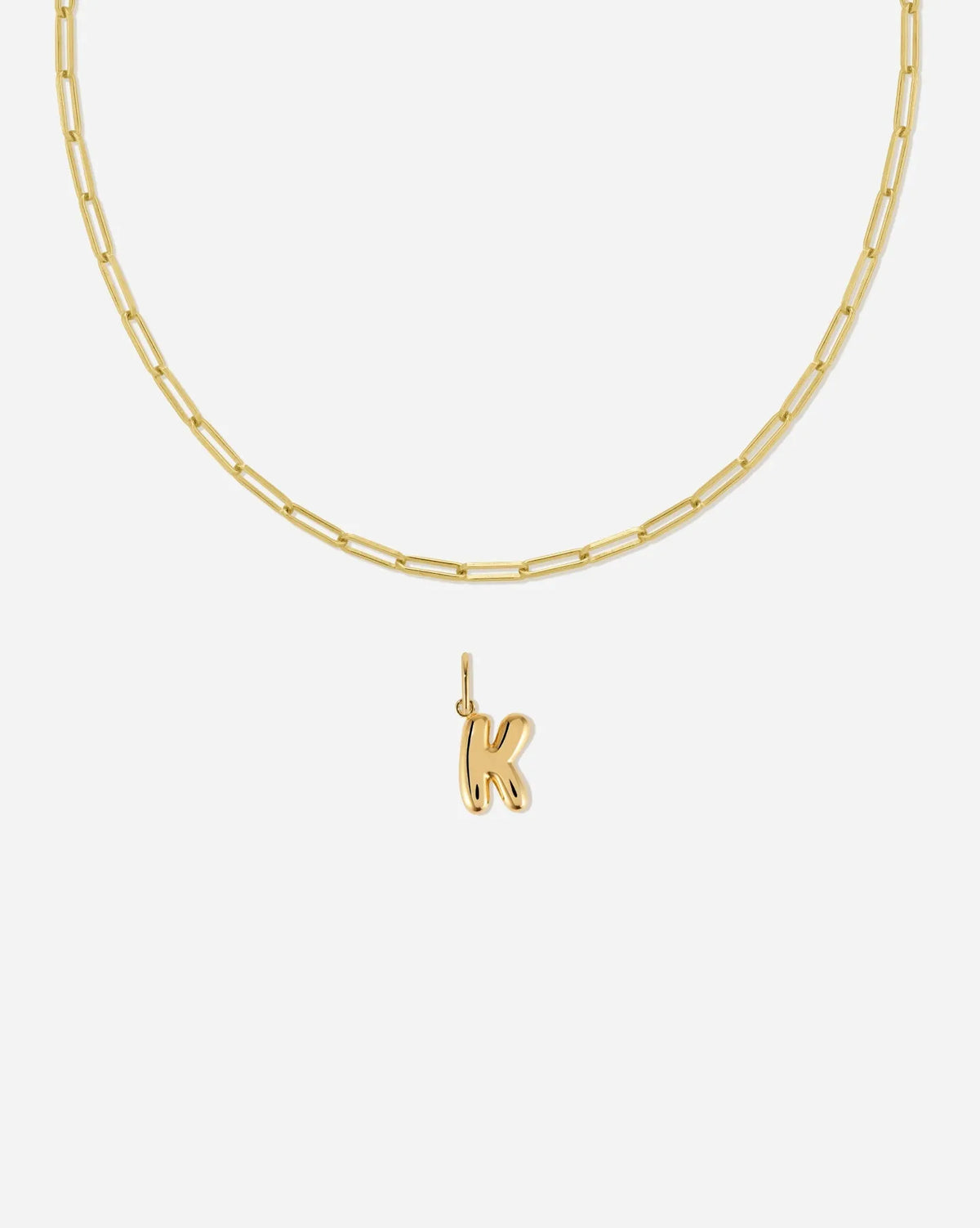 Bubble Letter Necklace Set
