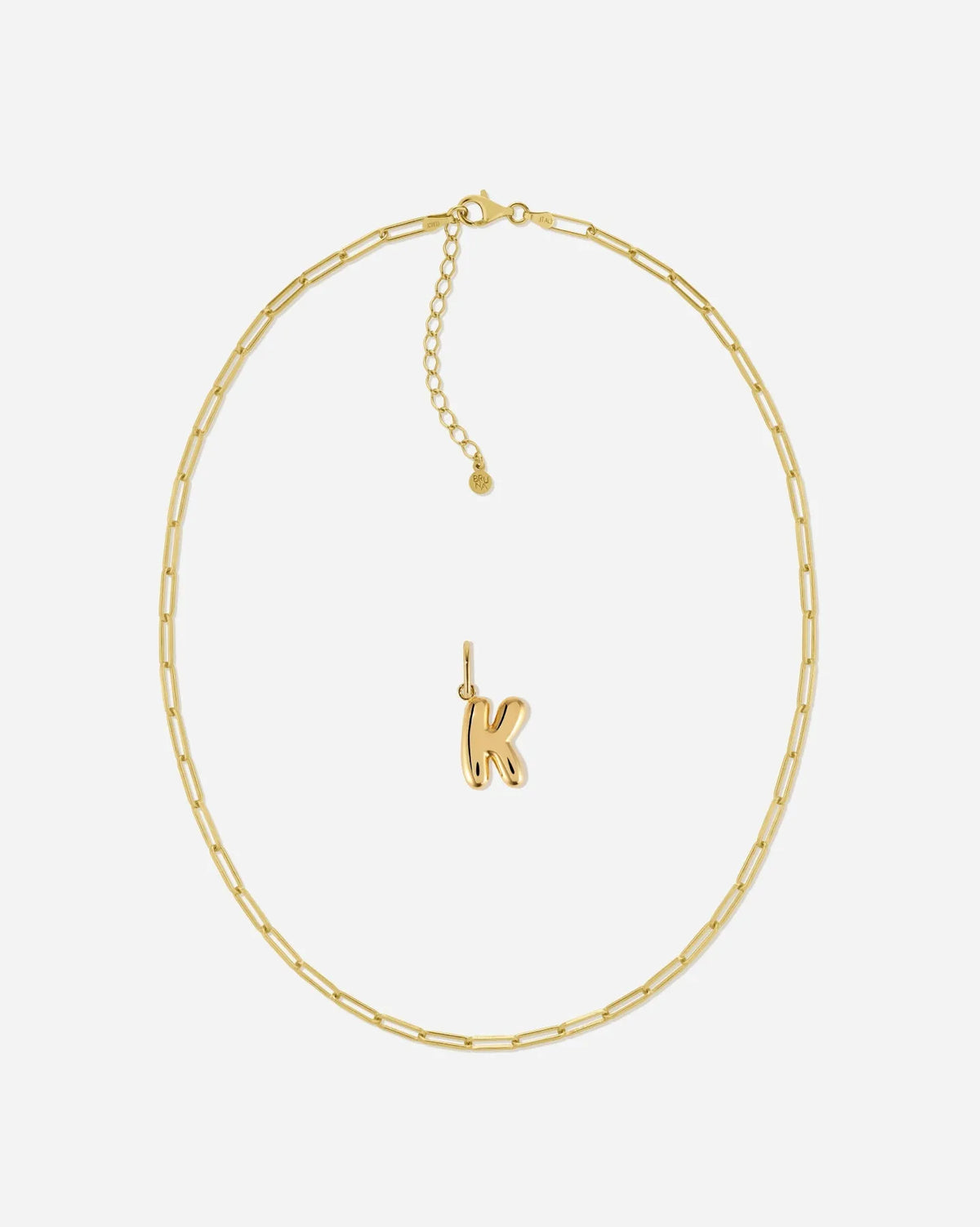 Bubble Letter Necklace Set