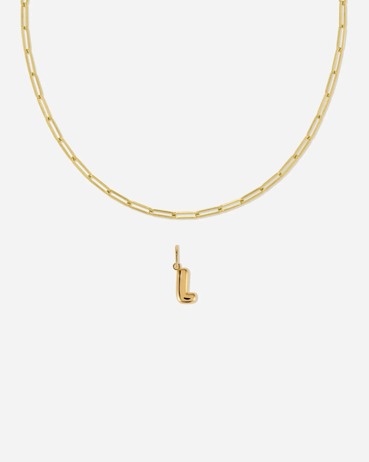 Bubble Letter Necklace Set
