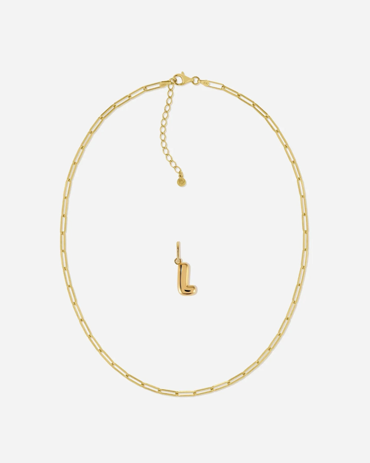 Bubble Letter Necklace Set