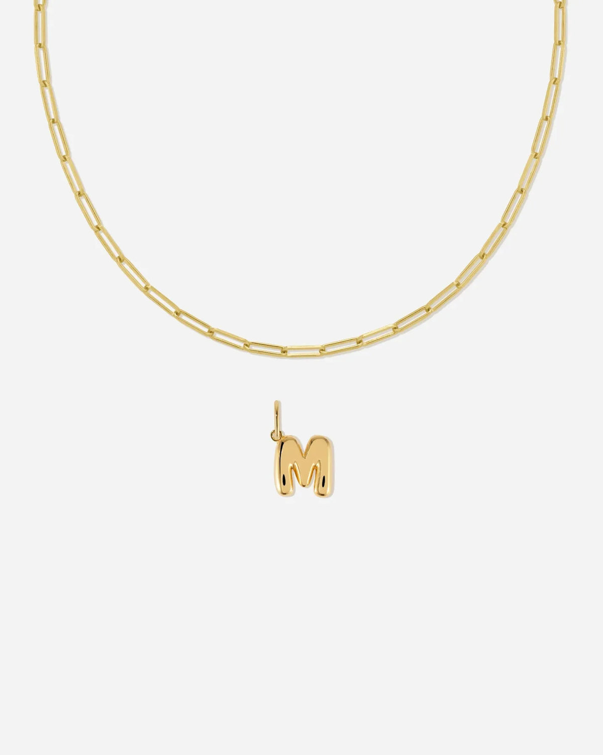 Bubble Letter Necklace Set