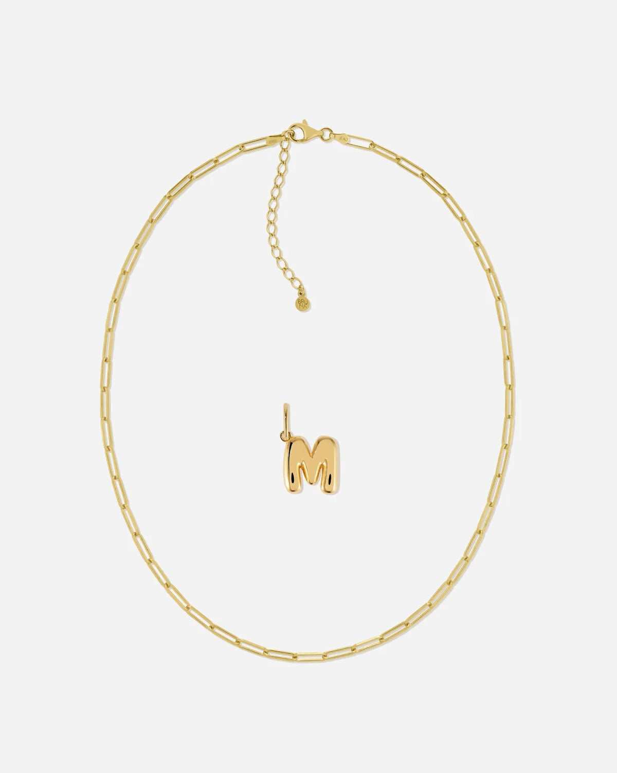 Bubble Letter Necklace Set