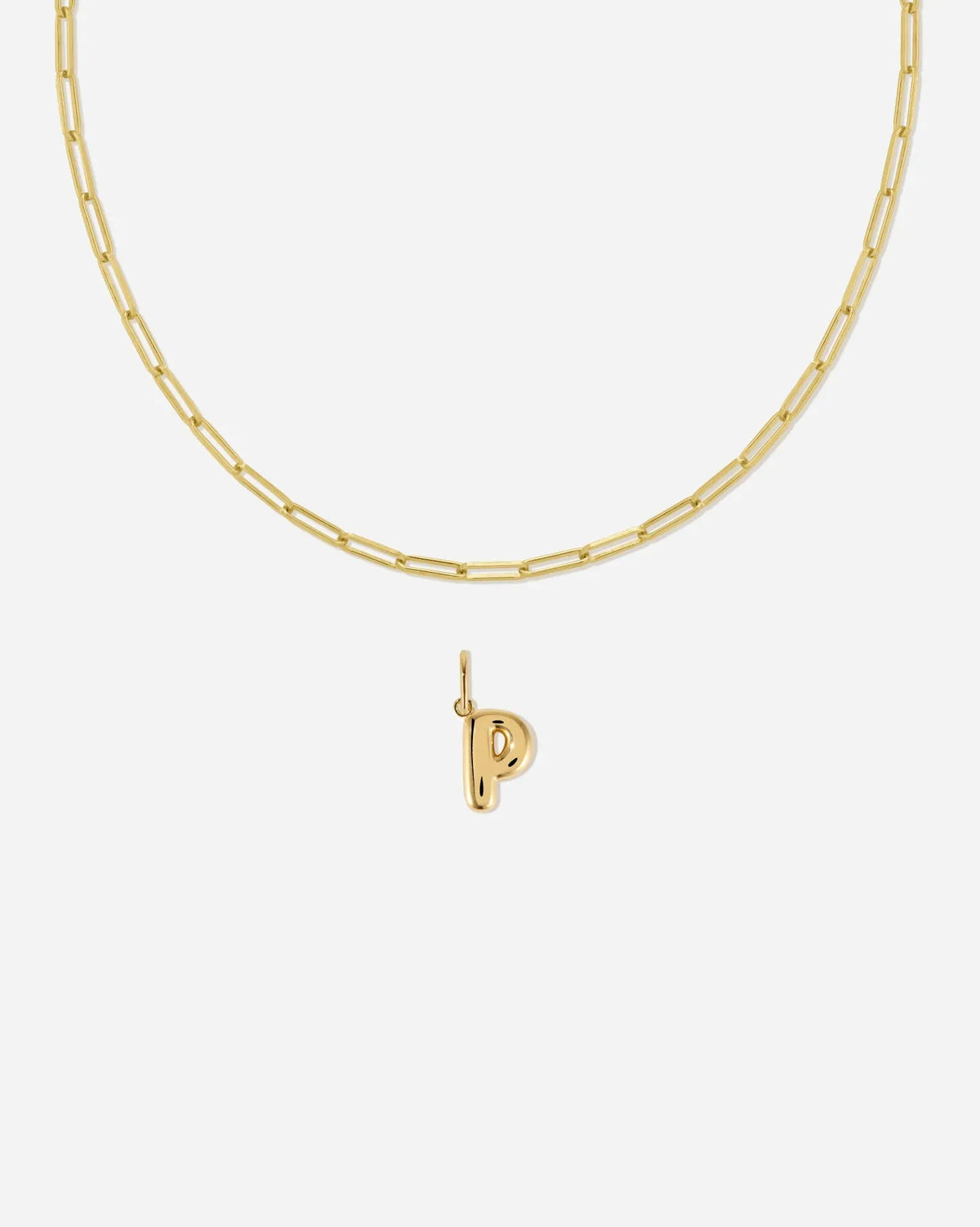 Bubble Letter Necklace Set