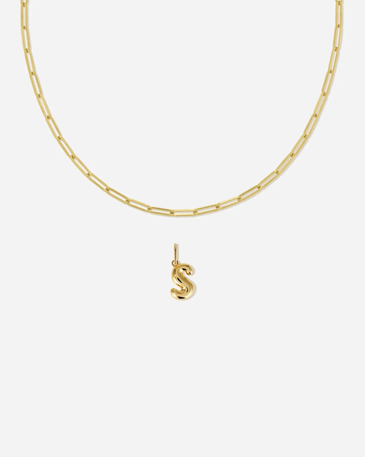 Bubble Letter Necklace Set