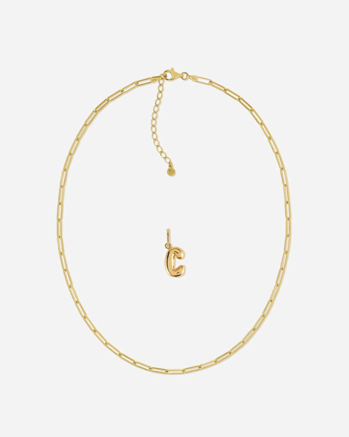 Bubble Letter Necklace Set