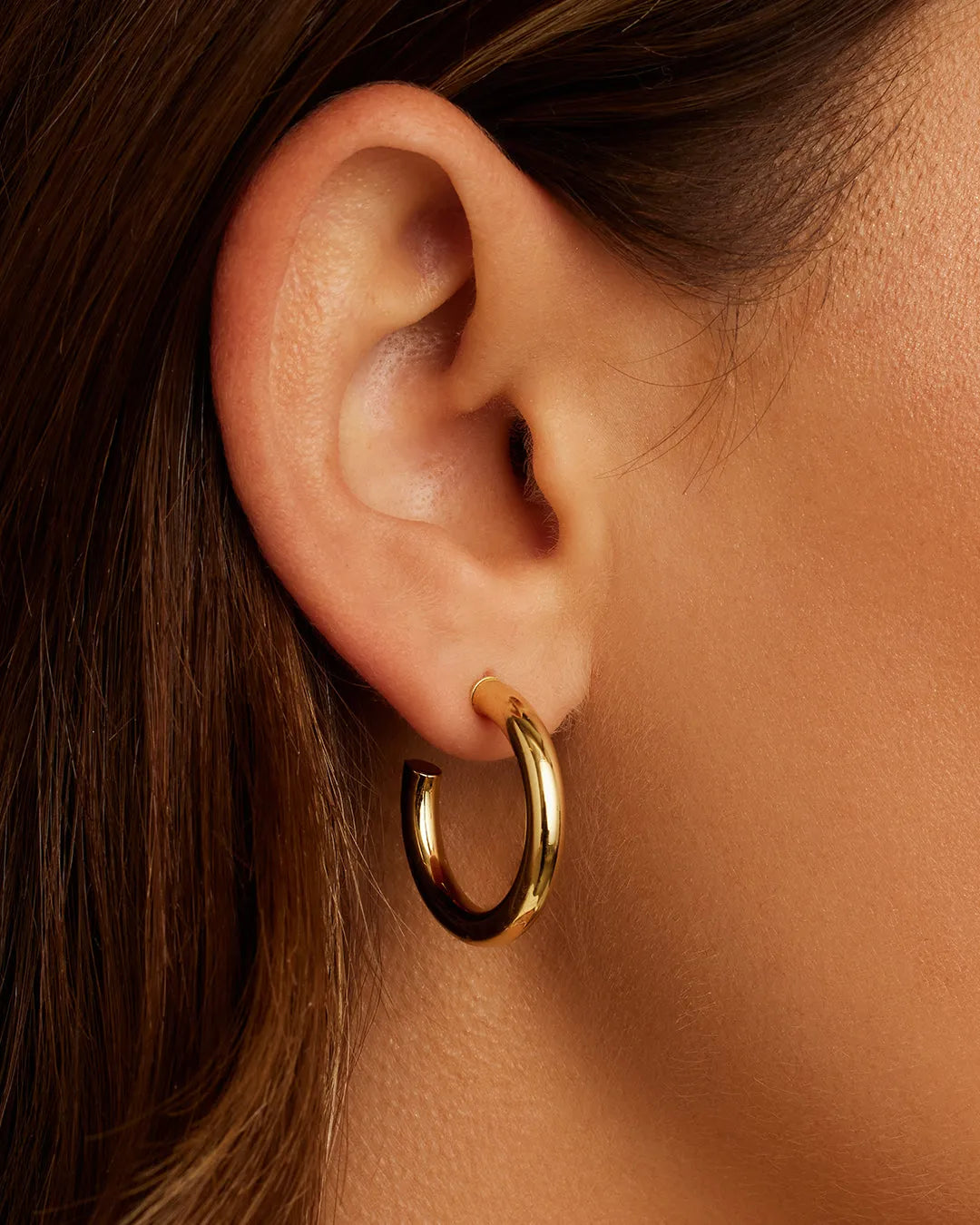 Carter Small Hoops in 18K Gold Plated