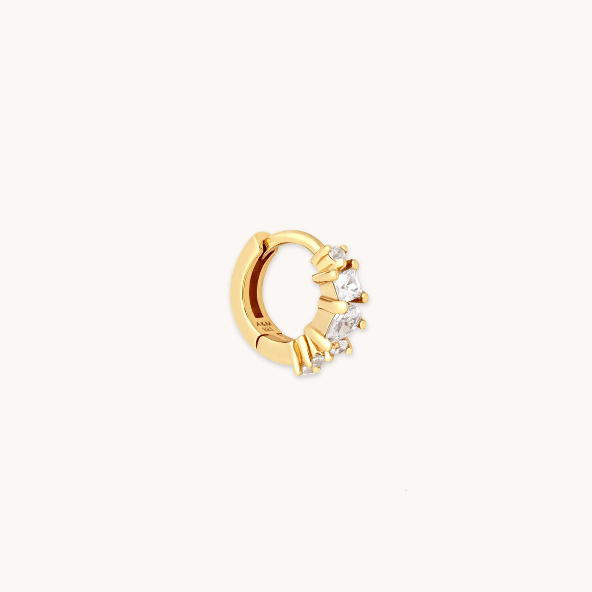 Celestial Crystal 0.26in Hoop in Gold