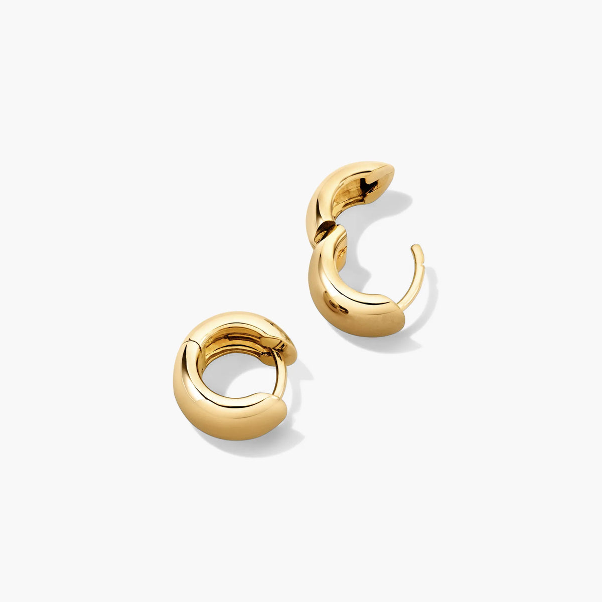 Chunky Huggie Hoop Earrings