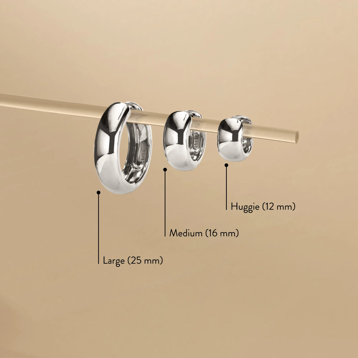 Chunky Medium Hoop Earrings
