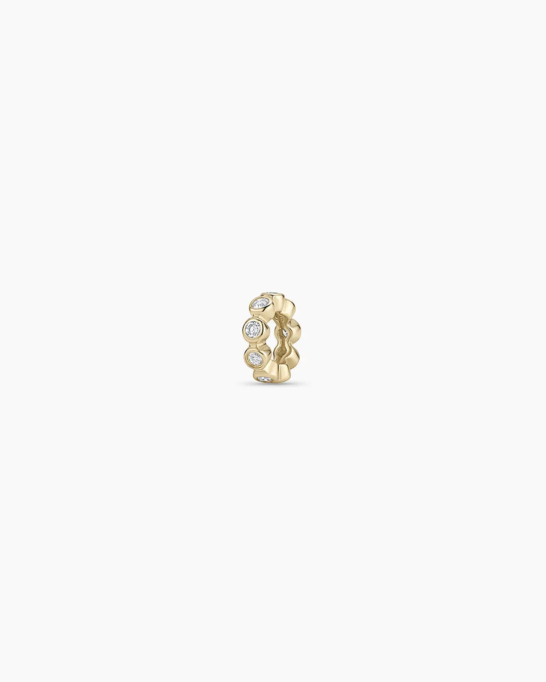 Classic Diamond Halo Charm in 14K Gold