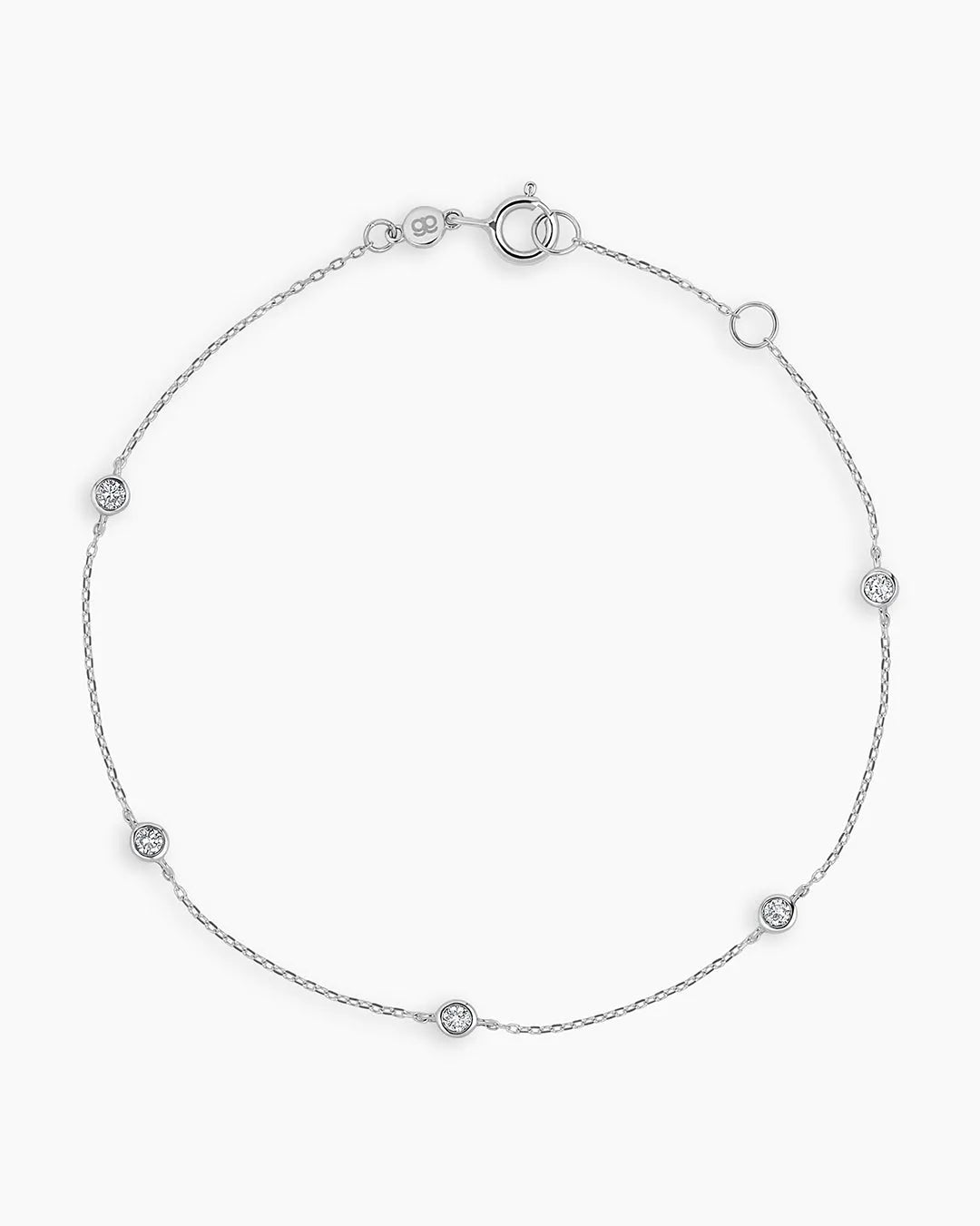 Classic Five Diamond Bracelet in 14K Gold