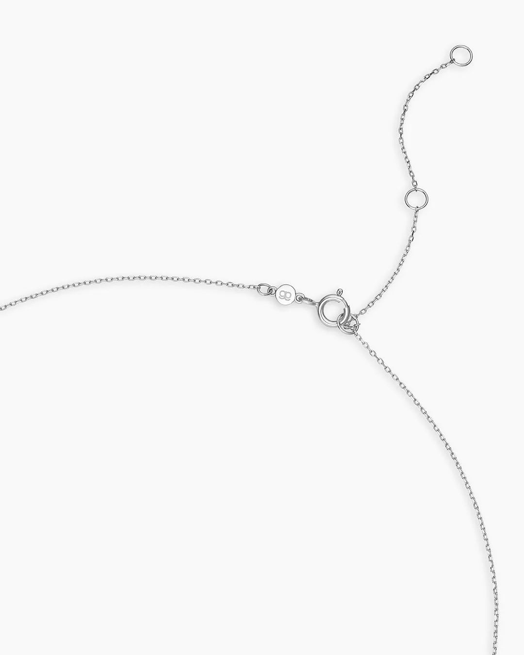 Classic Five Diamond Necklace in 14K Solid Gold
