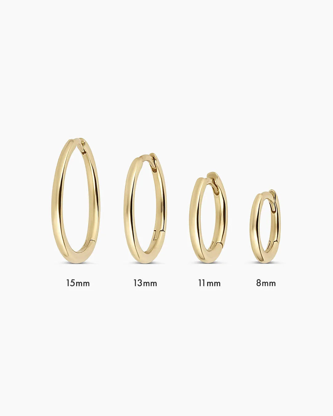 Classic Huggies in 14K Gold
