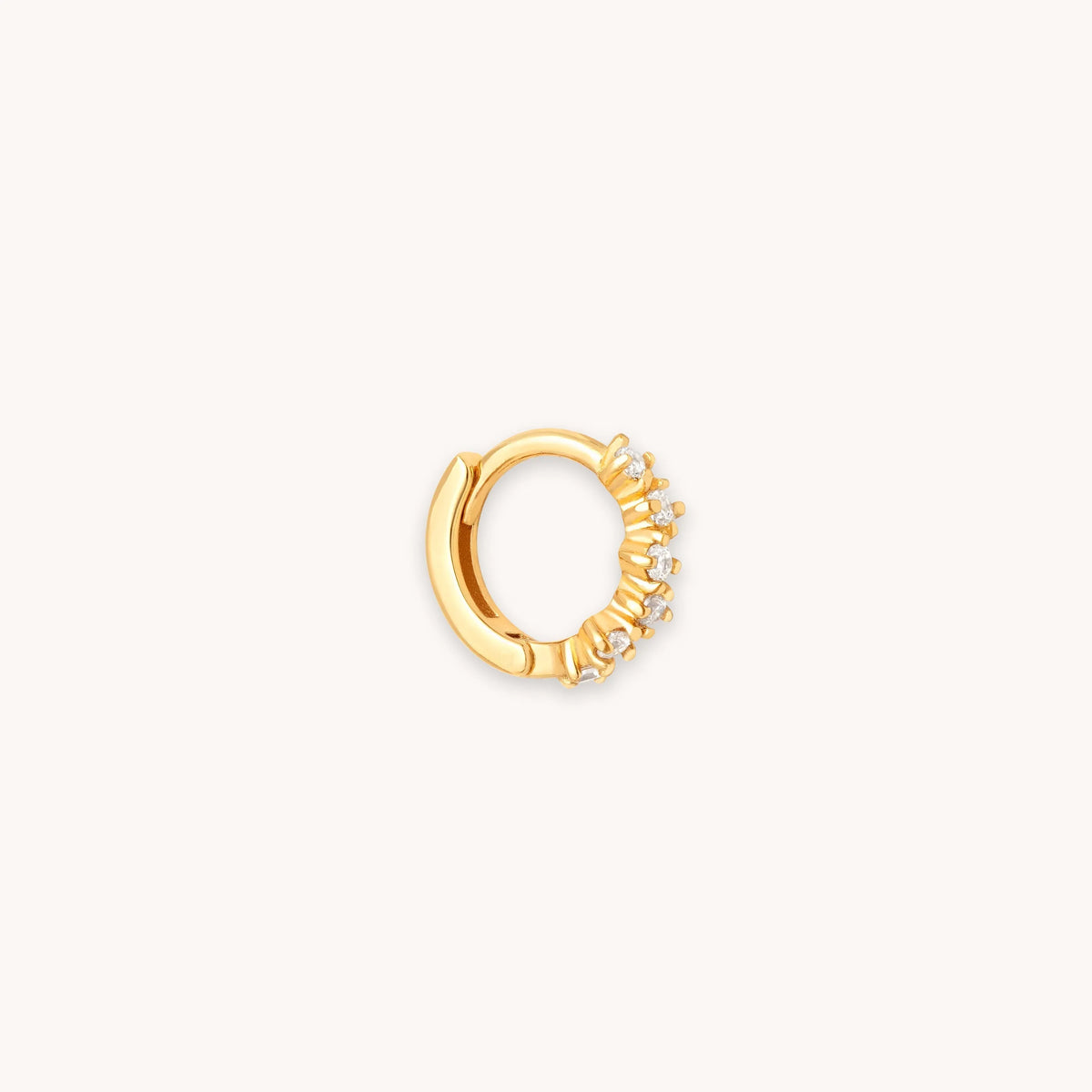 Cluster 0.26in Hoop in Gold