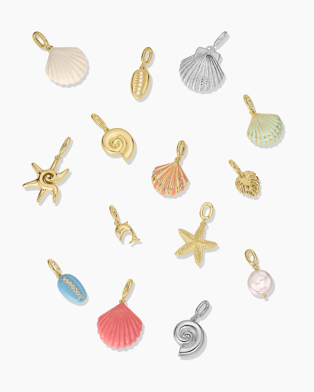Coin Pearl Parker Charm in 18K Gold Plated