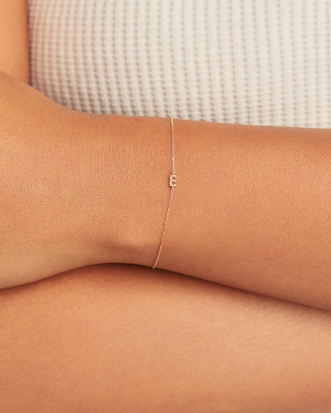 Crew Alphabet Bracelet in 14K Gold