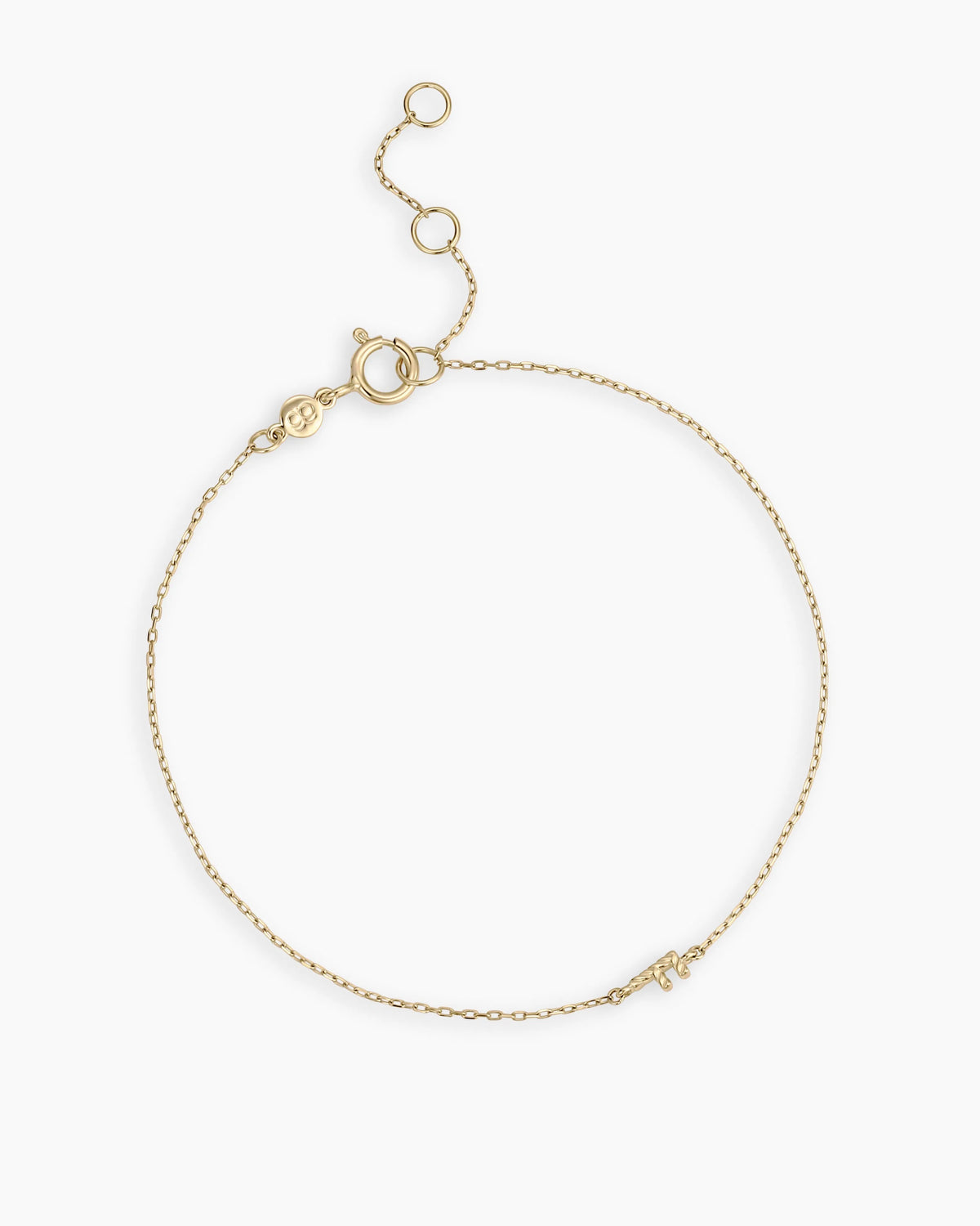 Crew Alphabet Bracelet in 14K Gold