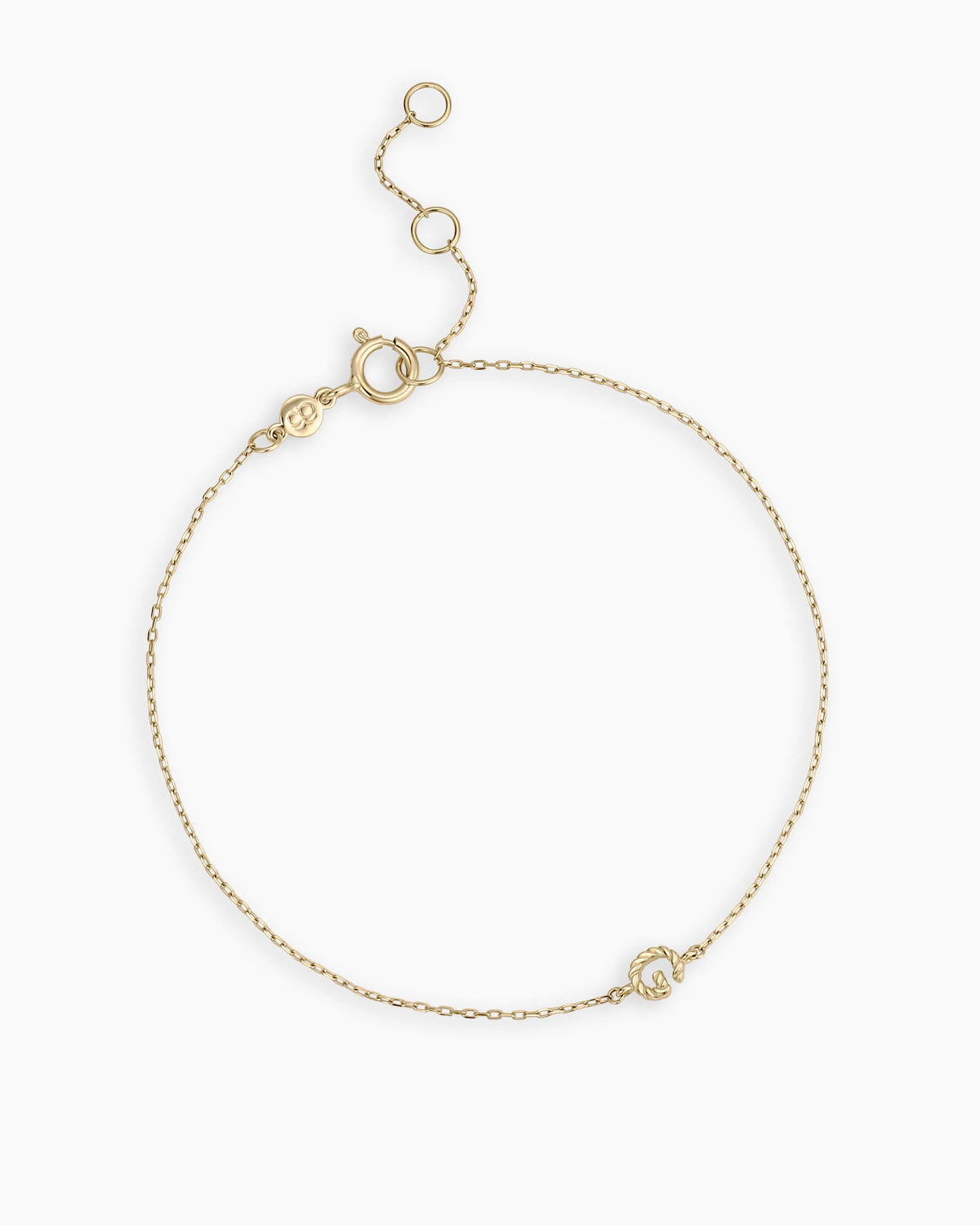 Crew Alphabet Bracelet in 14K Gold