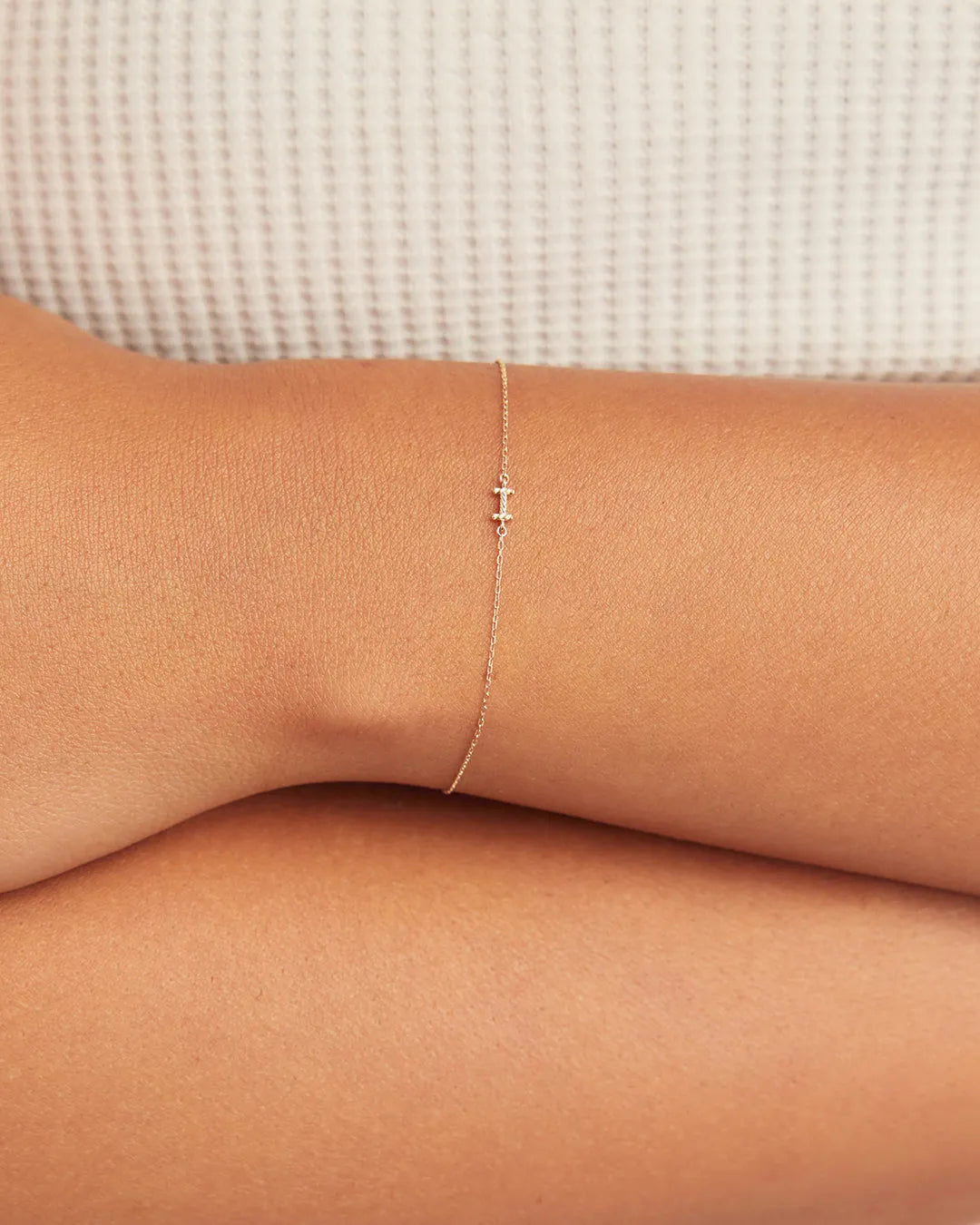 Crew Alphabet Bracelet in 14K Gold