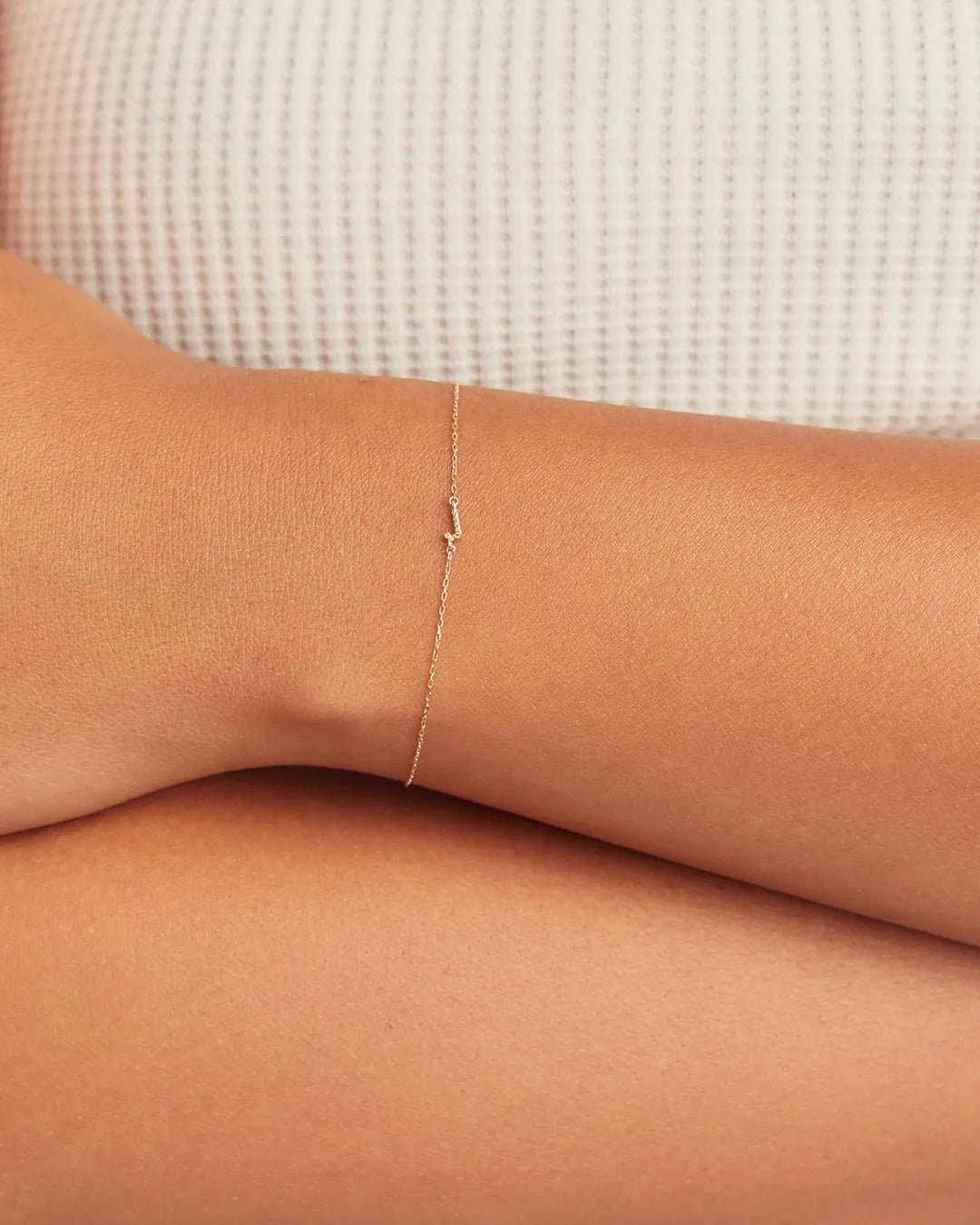Crew Alphabet Bracelet in 14K Gold