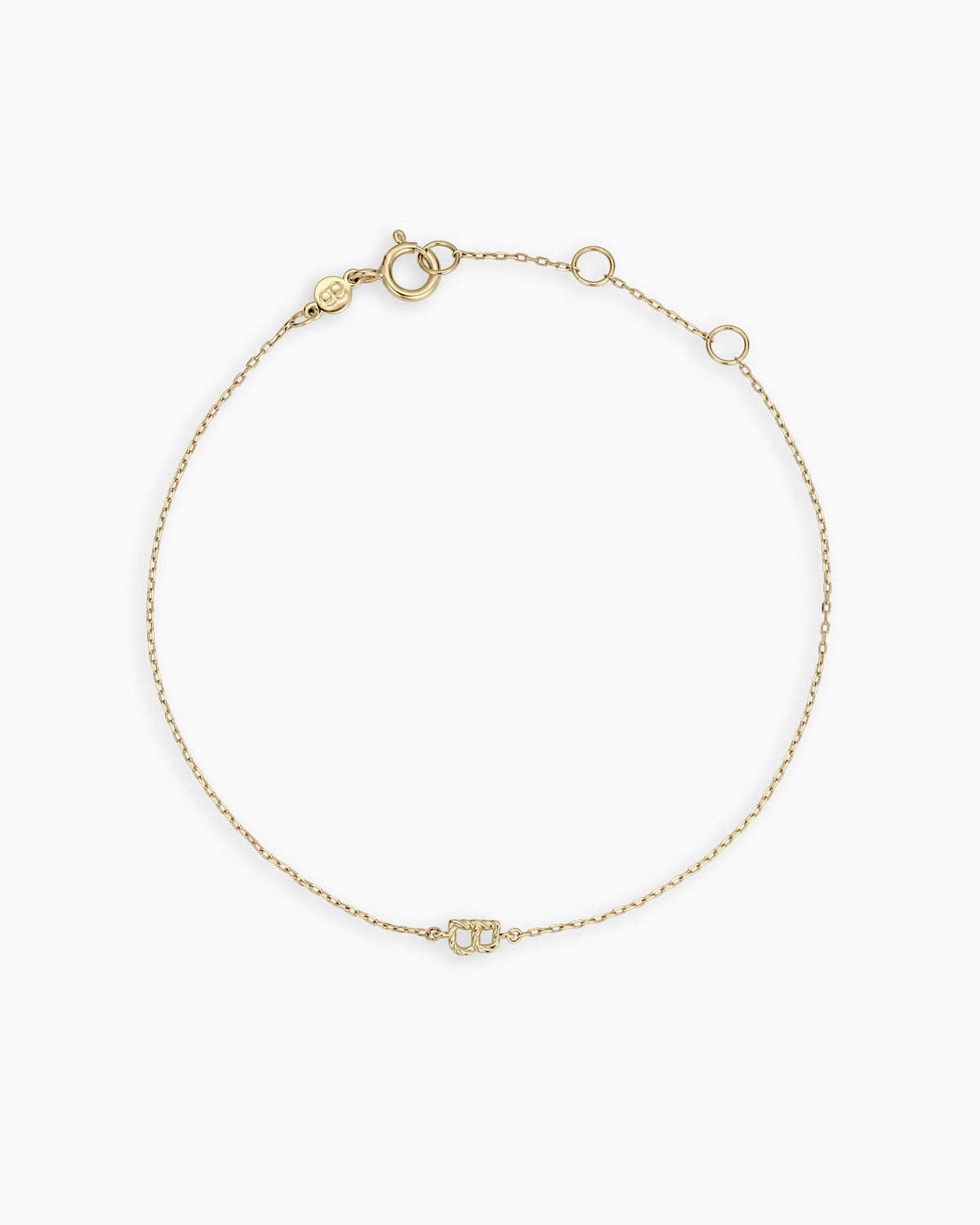 Crew Alphabet Bracelet in 14K Gold