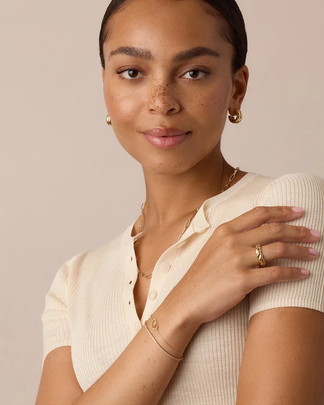 Crew Bracelet in 18K Gold Plated
