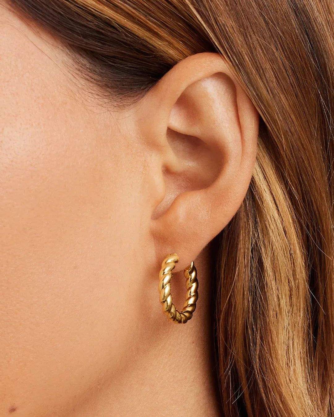 Crew Hoops in 18K Gold Plated