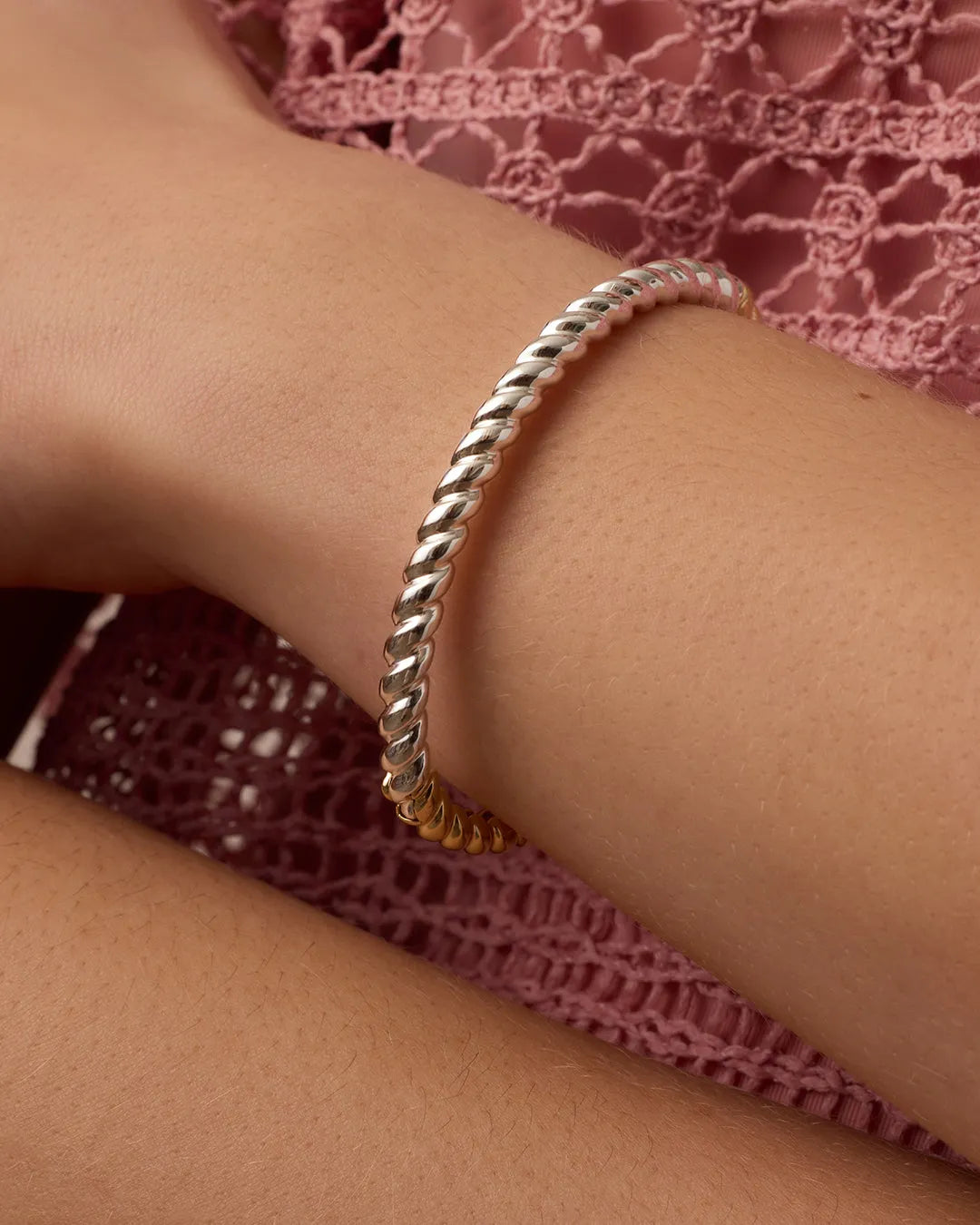 Crew Mixed Cuff in 18K Gold Plated