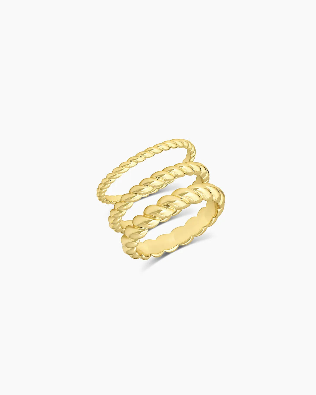 Crew Ring Set in 18K Gold Plated