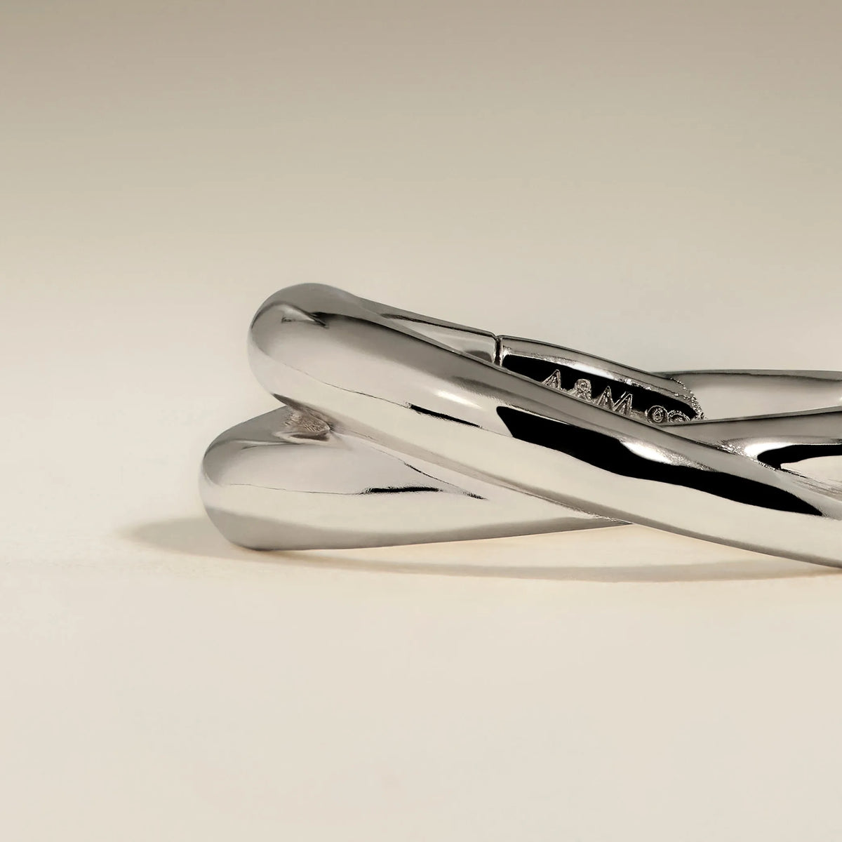 Crossover Illusion Huggies in Silver