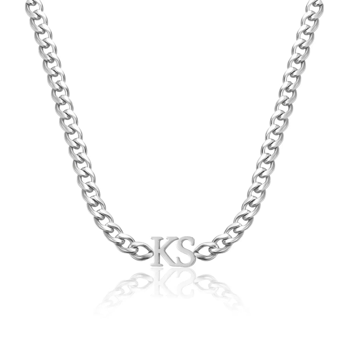 Custom Initials XL Cuban Chain Choker Necklace