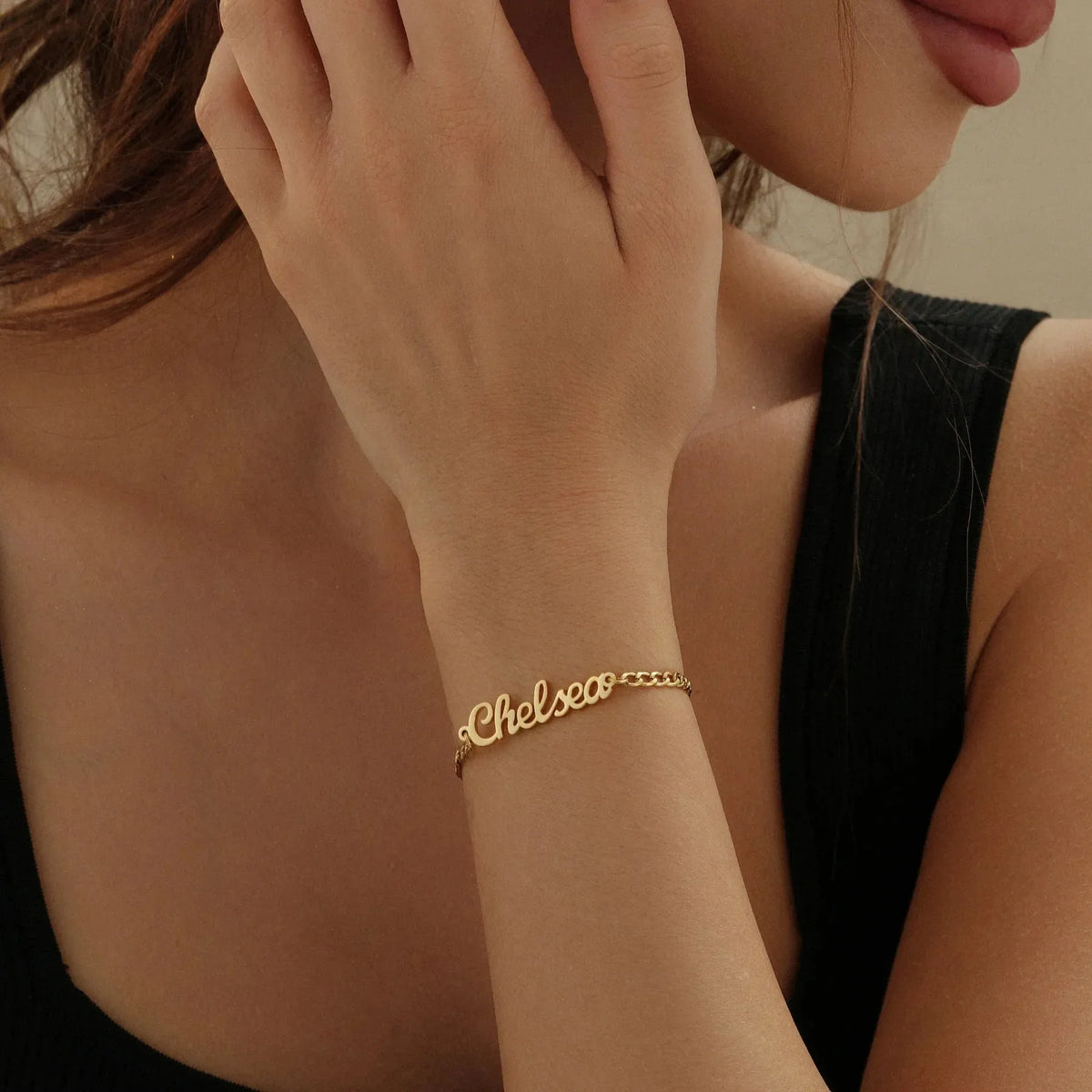 Custom Name Cuban Chain Bracelet