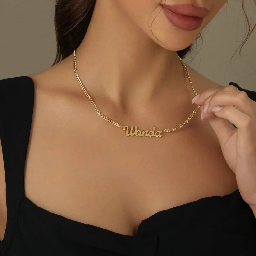 Custom Name Cuban Chain Necklace