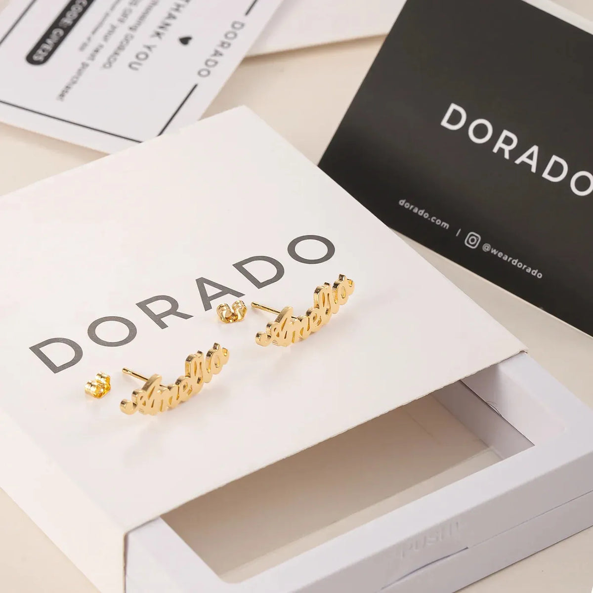 Custom Name Stud Earrings
