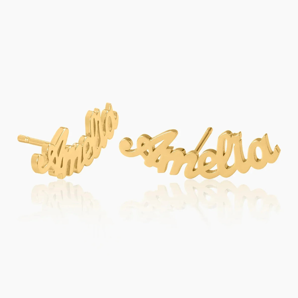 Custom Name Stud Earrings