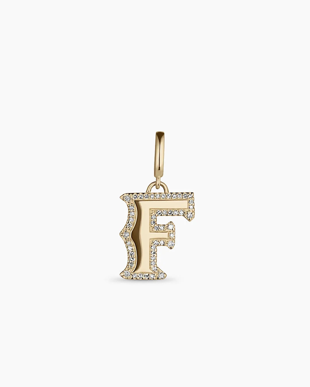 Diamond Era Alphabet Charm in 14K Gold