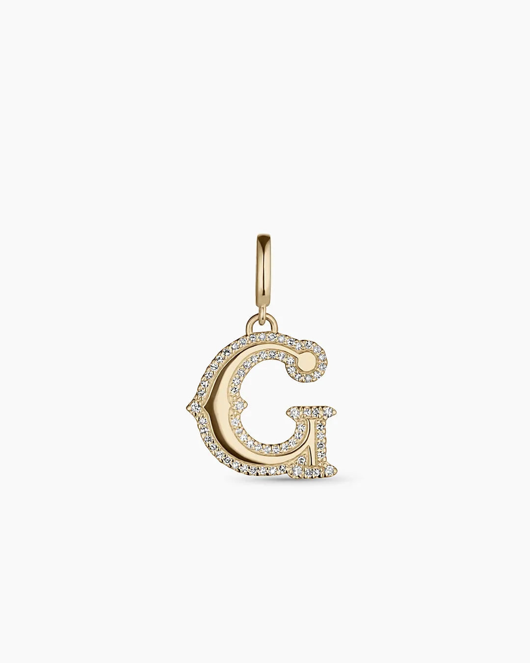 Diamond Era Alphabet Charm in 14K Gold