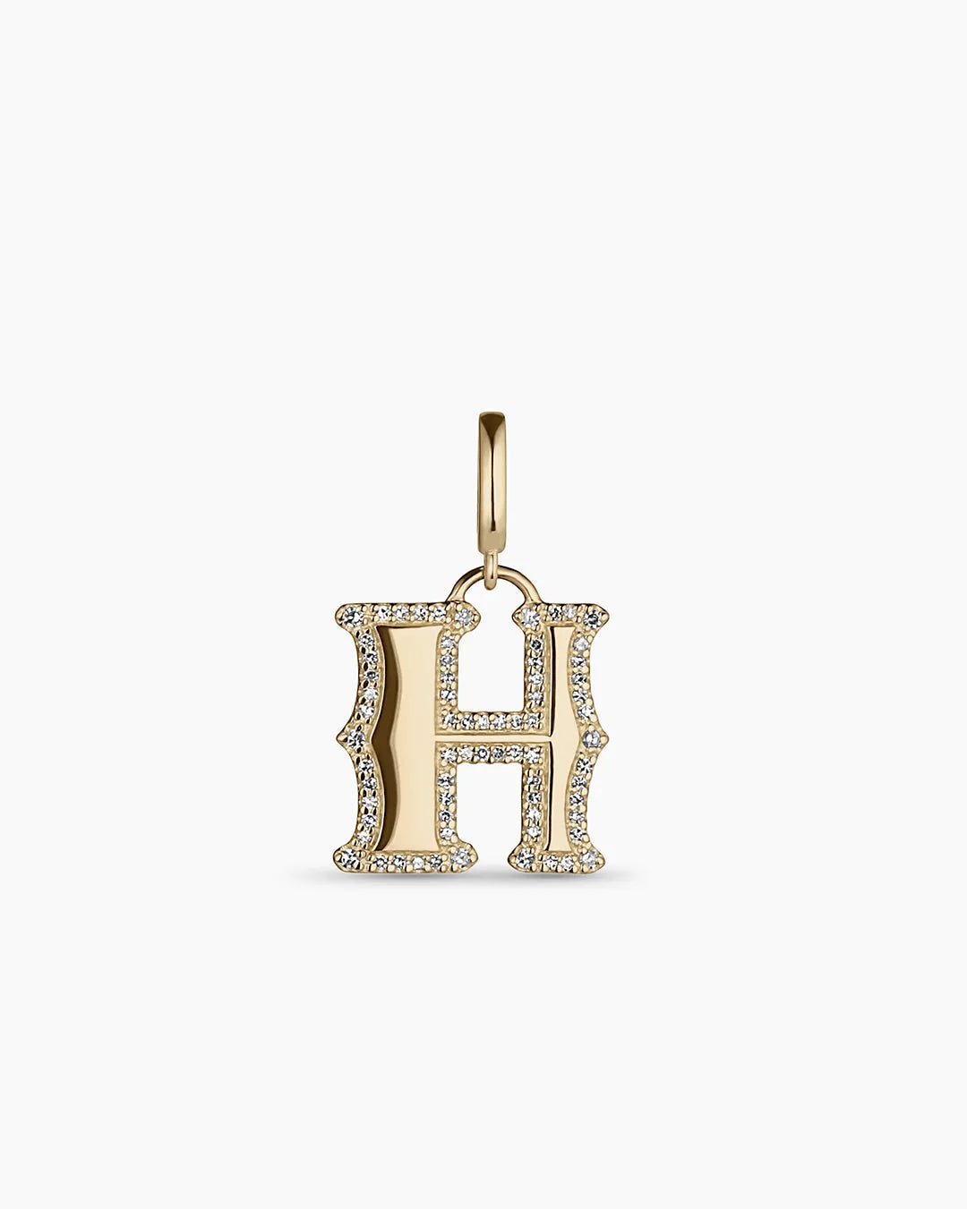 Diamond Era Alphabet Charm in 14K Gold