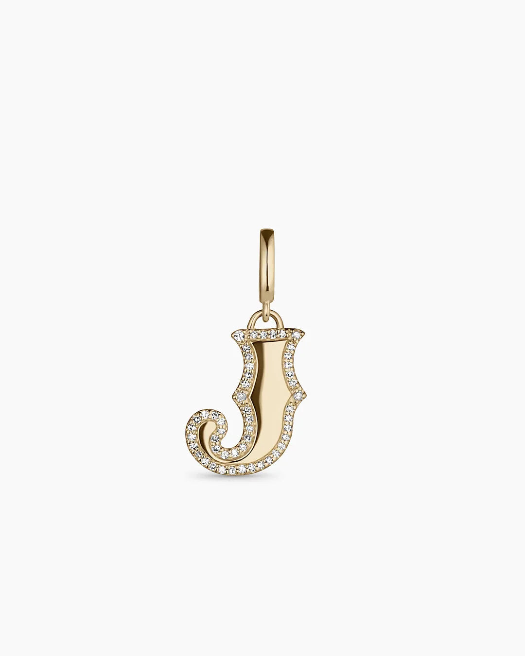 Diamond Era Alphabet Charm in 14K Gold