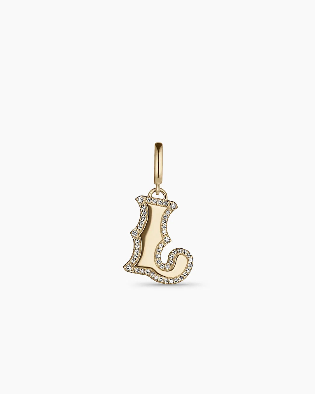 Diamond Era Alphabet Charm in 14K Gold