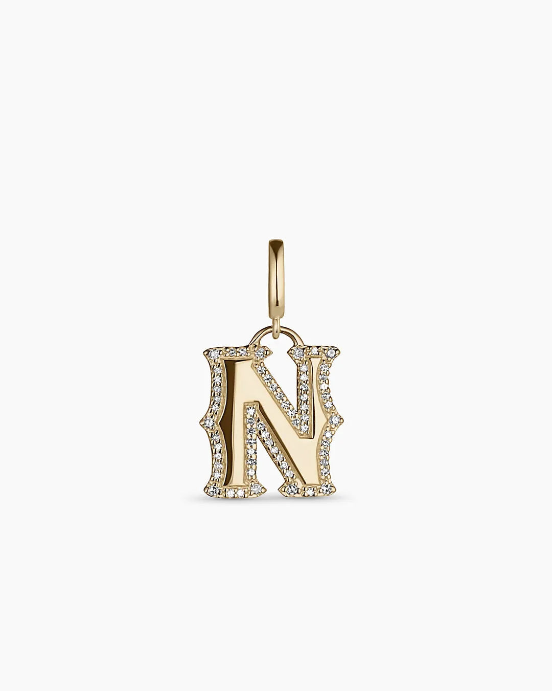Diamond Era Alphabet Charm in 14K Gold