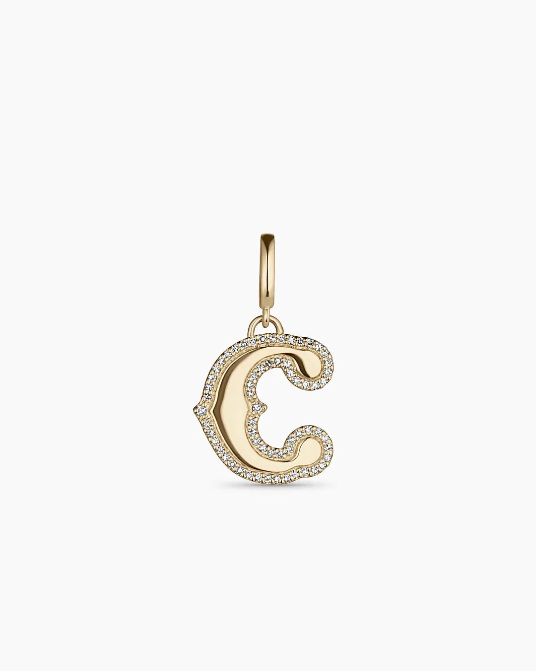 Diamond Era Alphabet Charm in 14K Gold