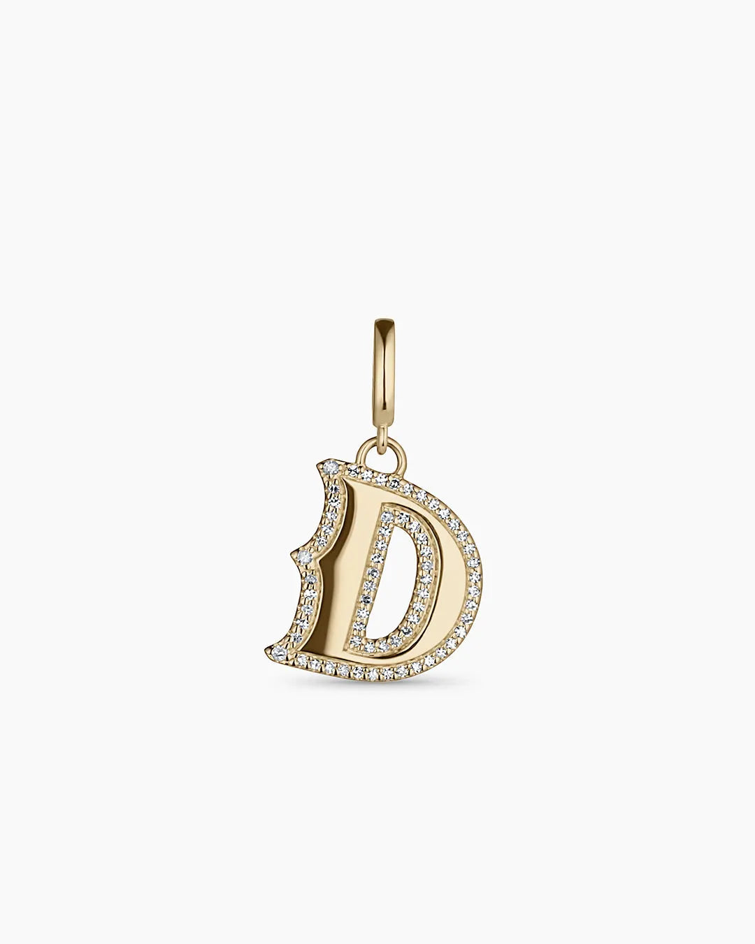 Diamond Era Alphabet Charm in 14K Gold