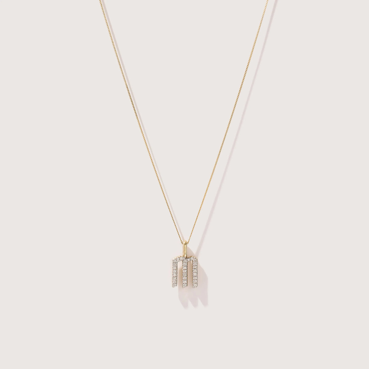 Diamond Initial Pendant